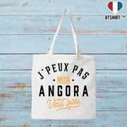 Tote bag coton recyclé j peux pas angora