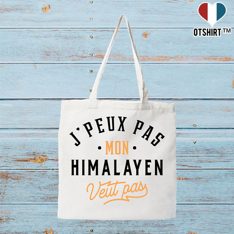 Tote bag coton recyclé j peux pas himalayen
