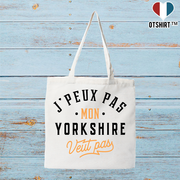 Tote bag coton recyclé j peux pas yorkshire