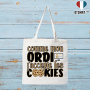 Tote bag coton recyclé j'accepte les cookies 2