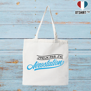 Tote bag coton recyclé j'peux pas j'ai aérostation