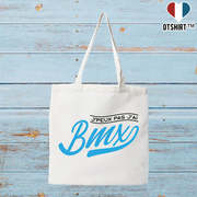 Tote bag coton recyclé j'peux pas j'ai bmx