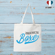 Tote bag coton recyclé j'peux pas j'ai boxe