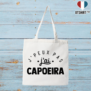 Tote bag coton recyclé j'peux pas j'ai capoeira 2