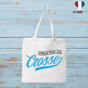 Tote bag coton recyclé j'peux pas j'ai crosse