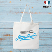 Tote bag coton recyclé j'peux pas j'ai handball