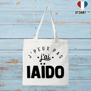 Tote bag coton recyclé j'peux pas j'ai iaïdo 2