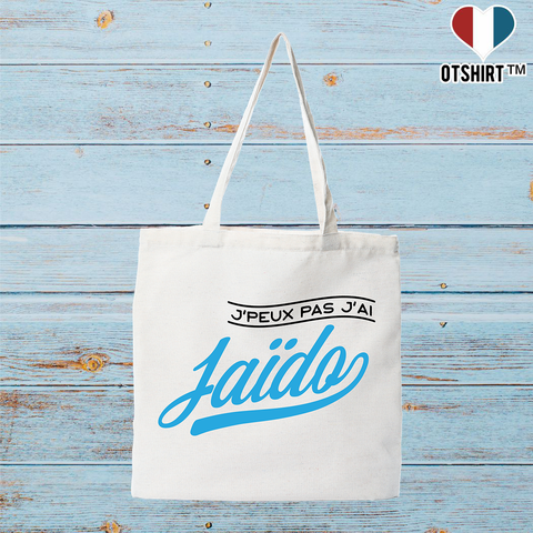 Tote bag coton recyclé j'peux pas j'ai iaïdo