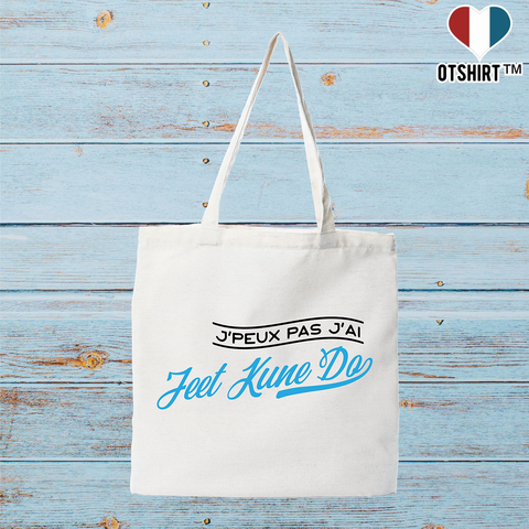 Tote bag coton recyclé j'peux pas j'ai jeet kune do