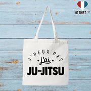Tote bag coton recyclé j'peux pas j'ai ju-jitsu 2