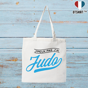 Tote bag coton recyclé j'peux pas j'ai judo