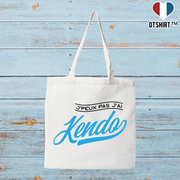 Tote bag coton recyclé j'peux pas j'ai kendo