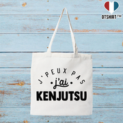 Tote bag coton recyclé j'peux pas j'ai kenjutsu 2