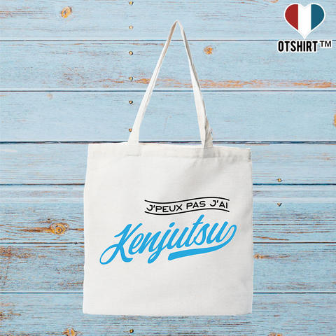 Tote bag coton recyclé j'peux pas j'ai kenjutsu