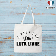Tote bag coton recyclé j'peux pas j'ai luta livre 2