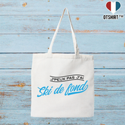 Tote bag coton recyclé j'peux pas j'ai ski de fond
