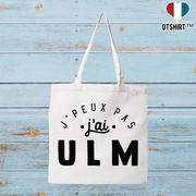 Tote bag coton recyclé j'peux pas j'ai ulm 2