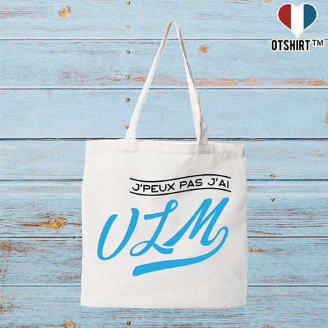 Tote bag coton recyclé j'peux pas j'ai ulm