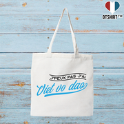 Tote bag coton recyclé j'peux pas j'ai viet vo dao