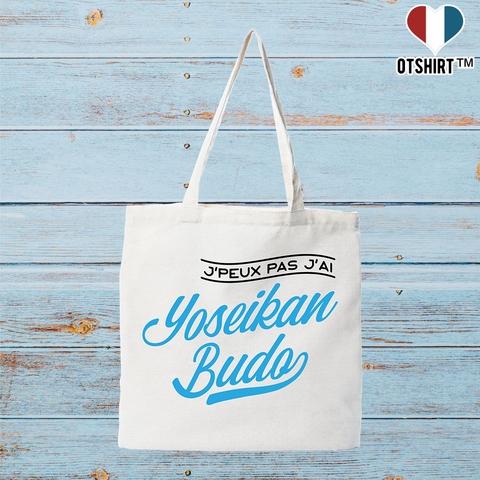 Tote bag coton recyclé j'peux pas j'ai yoseikan budo