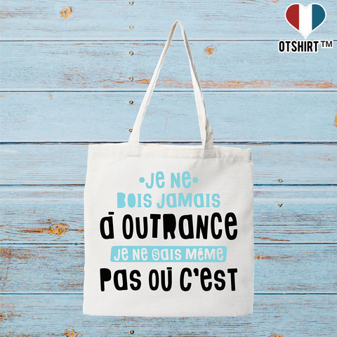 Tote bag coton recyclé jamais à outrance