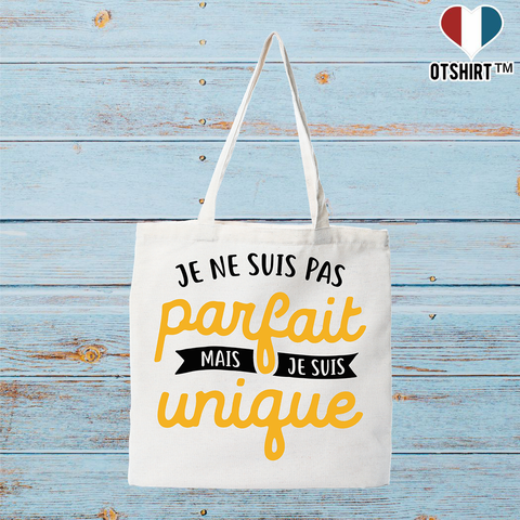 Tote bag coton recyclé je ne suis pas parfait