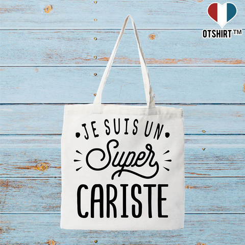 Tote bag coton recyclé je suis un super cariste