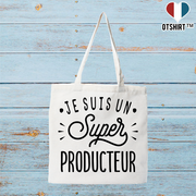 Tote bag coton recyclé je suis un super producteur
