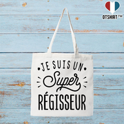 Tote bag coton recyclé je suis un super régisseur