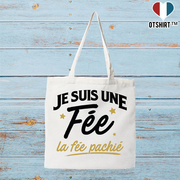 Tote bag coton recyclé je suis une fée