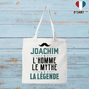 Tote bag coton recyclé joachim l'homme le mythe la légende