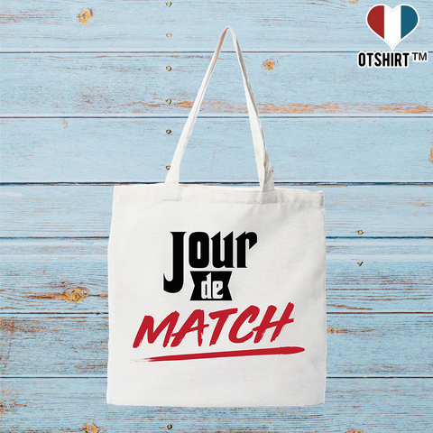 Tote bag coton recyclé jour de match