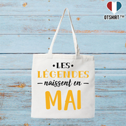 Tote bag coton recyclé légende de mai