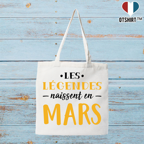 Tote bag coton recyclé légende de mars