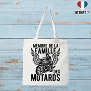Tote bag coton recyclé la famille des motards 2