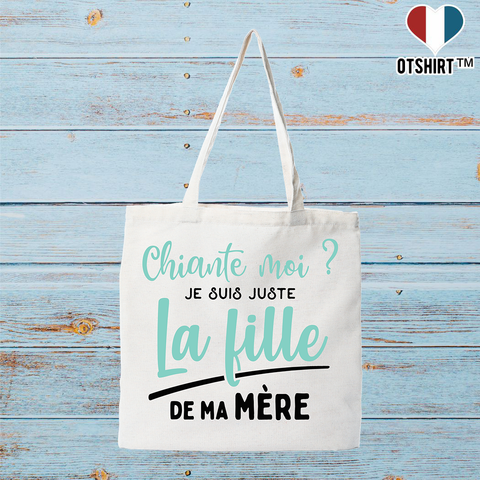Tote bag coton recyclé la fille de ma mère