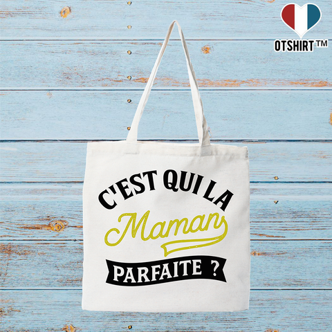 Tote bag coton recyclé la maman parfaite 2