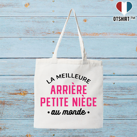 Tote bag coton recyclé la meilleure arrière petite nièce au monde