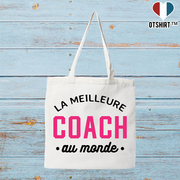 Tote bag coton recyclé la meilleure coach au monde