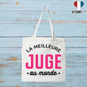 Tote bag coton recyclé la meilleure juge au monde