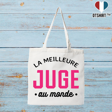 Tote bag coton recyclé la meilleure juge au monde