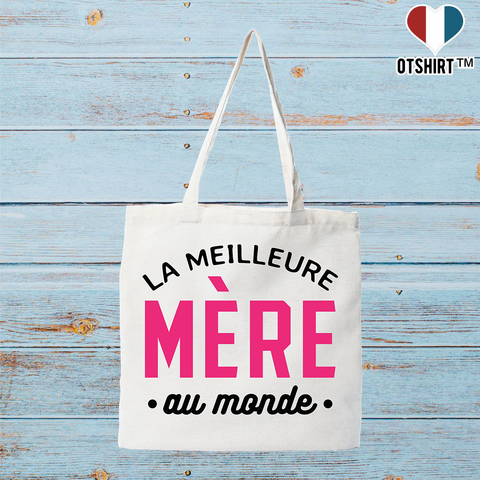 Tote bag coton recyclé la meilleure mère au monde
