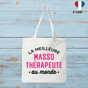 Tote bag coton recyclé la meilleure massothérapeute au monde