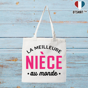 Tote bag coton recyclé la meilleure nièce au monde