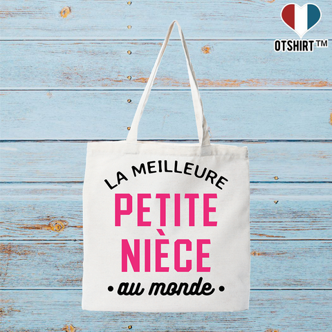 Tote bag coton recyclé la meilleure petite nièce au monde