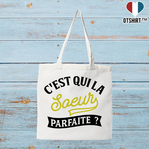 Tote bag coton recyclé la soeur parfaite