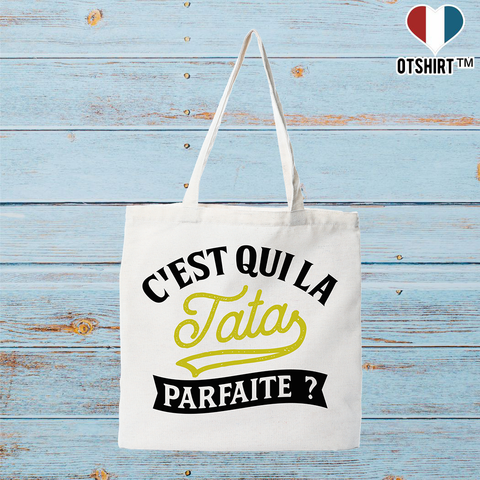 Tote bag coton recyclé la tata parfaite