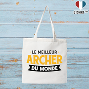 Tote bag coton recyclé le meilleur archer