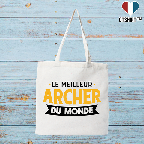 Tote bag coton recyclé le meilleur archer