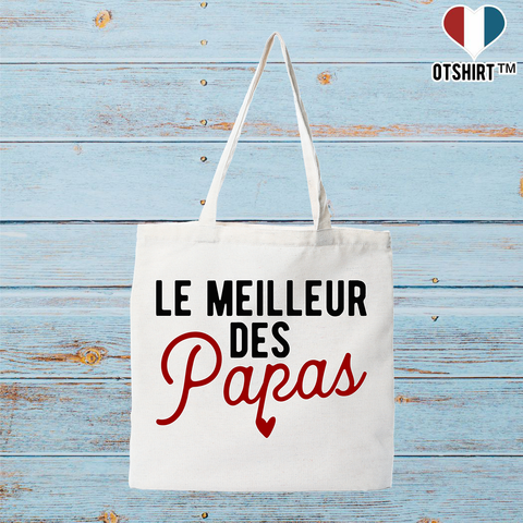 Tote bag coton recyclé le meilleur des papas